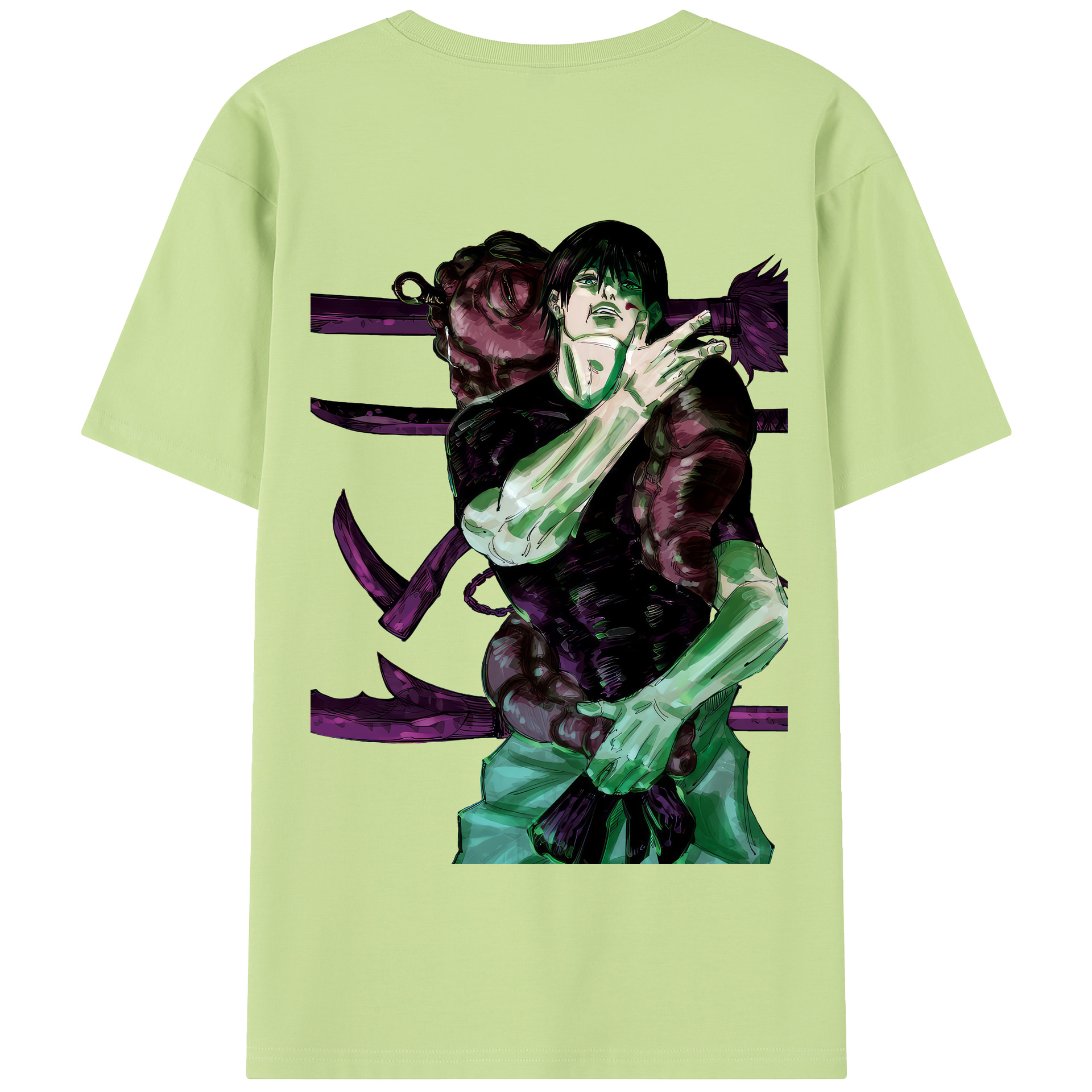 （画像用） 呪術廻戦 Jujutsu Kaisen 綿100％半袖Tシャツ（背面プリント）